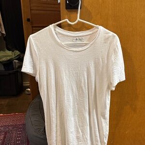 Elegant White Short Sleeve Tee